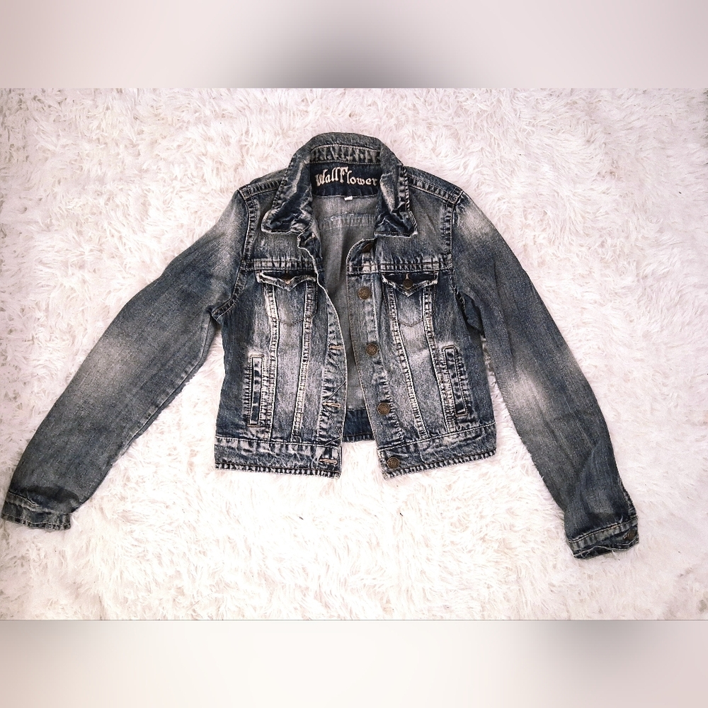 Wallflower Indigo Blue Denim Jacket Size M